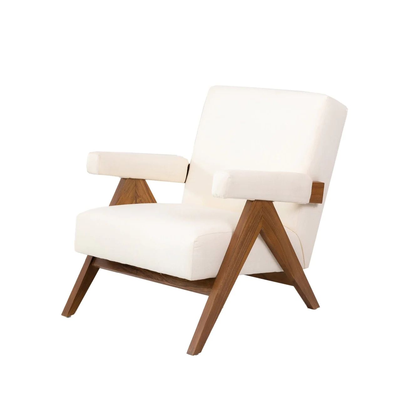 Jeanneret Upholstered Lounge Chair | France and Son