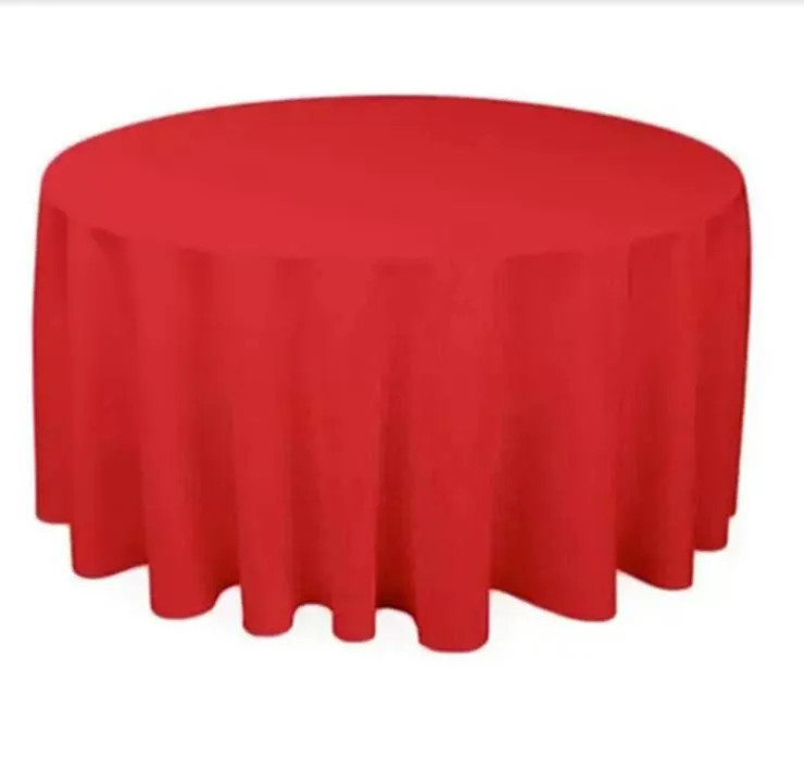 Hotel Tablecloth Solid Round Polyester Table Cloth For Christmas Wedding Party Hotel Restaurant B... | DHGate