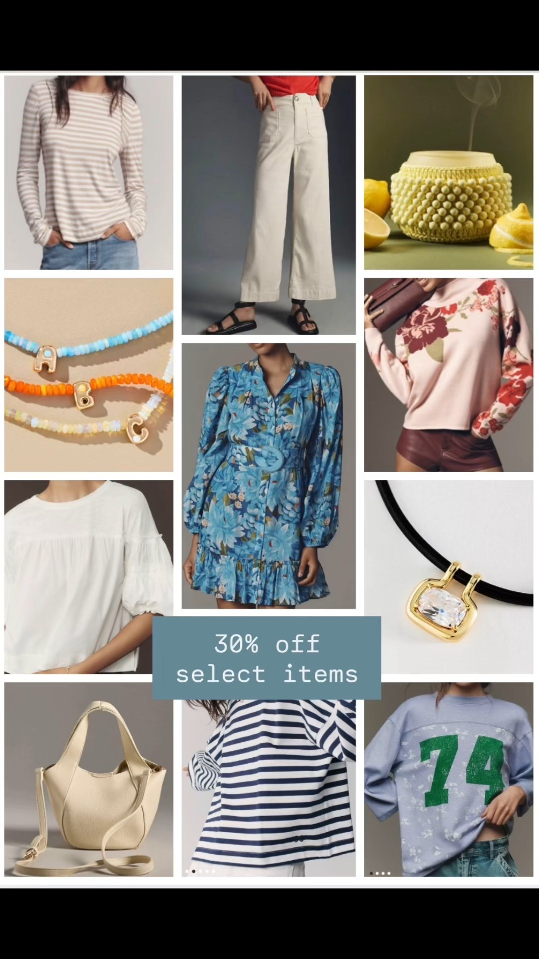 Anthropologie 30% off select items. Spring sale.

#LTKSaleAlert #LTKOver40 #LTKSeasonal