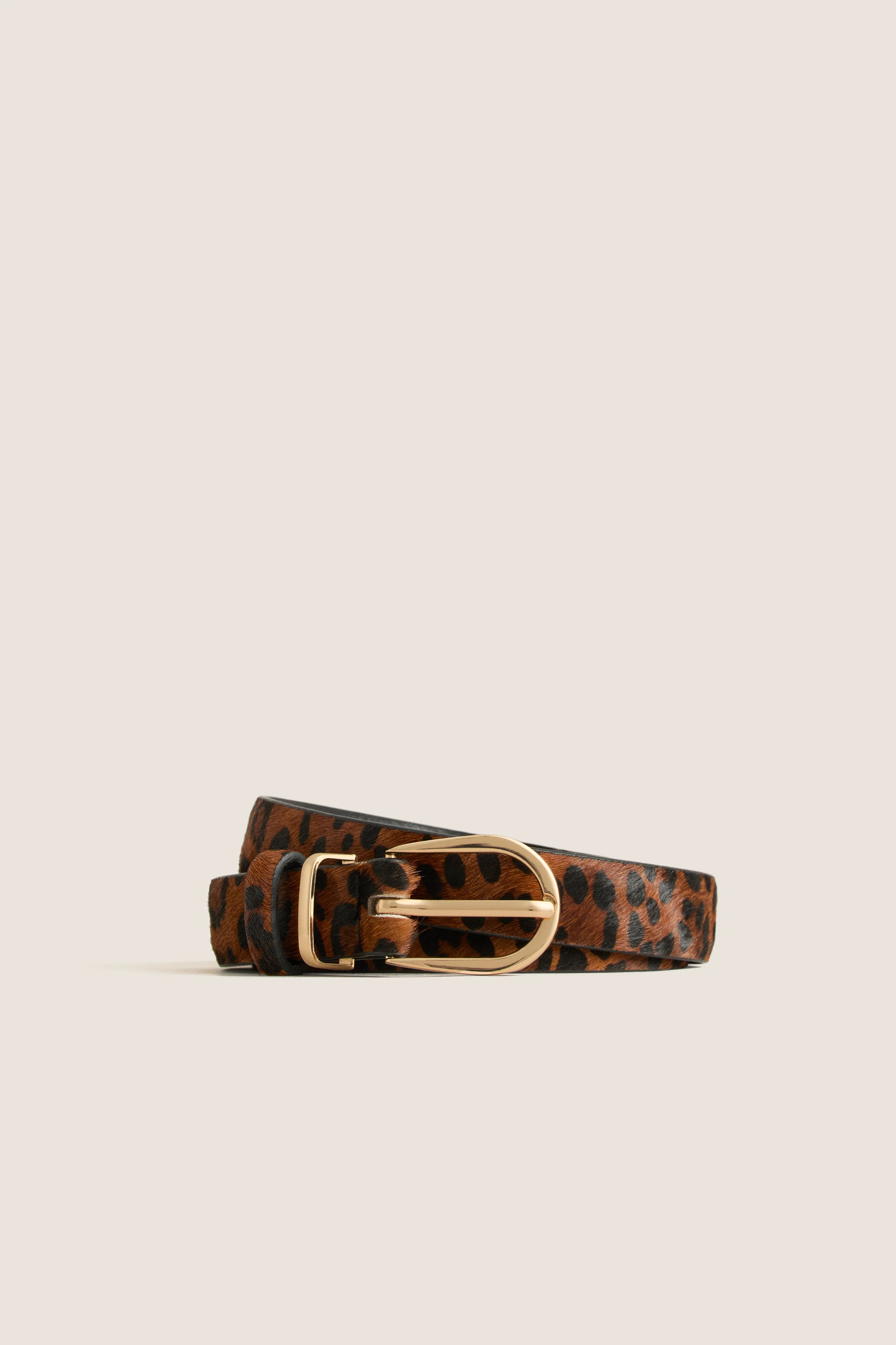 Leopard and Gold Leather Clara Belt | Tuckernuck (US)