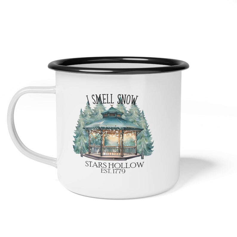I Smell Snow Stars Hollow Enamel Camp Cup Gilmore Girls - Etsy | Etsy (US)