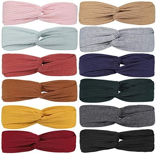 12 Pcs Meartchy Boho Headbands for Women, Womens Bandeau Headbands Beach Headbands, Head Bands Wo... | Amazon (US)