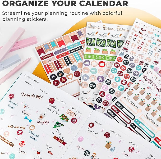Clever Fox Planner Stickers – Monthly, Weekly & Daily Planner Stickers 14 Sheets Set of 1360+ U... | Amazon (US)