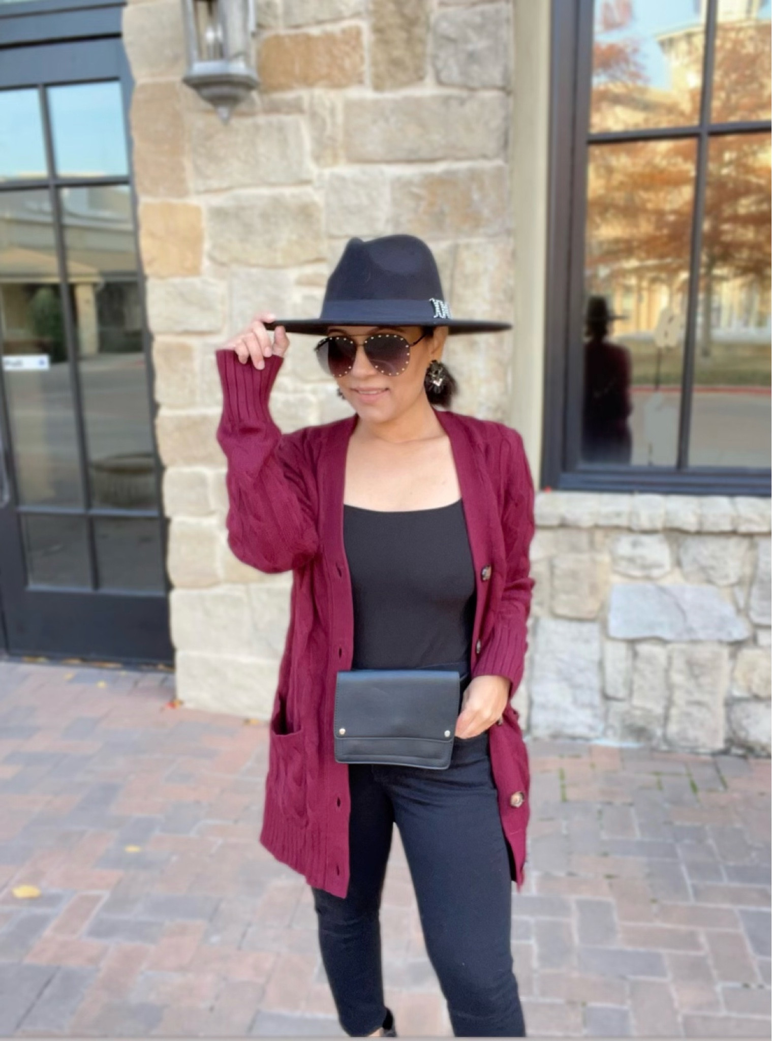 Cable knit cardigan. 

#LTKstyletip #LTKSeasonal #LTKunder50