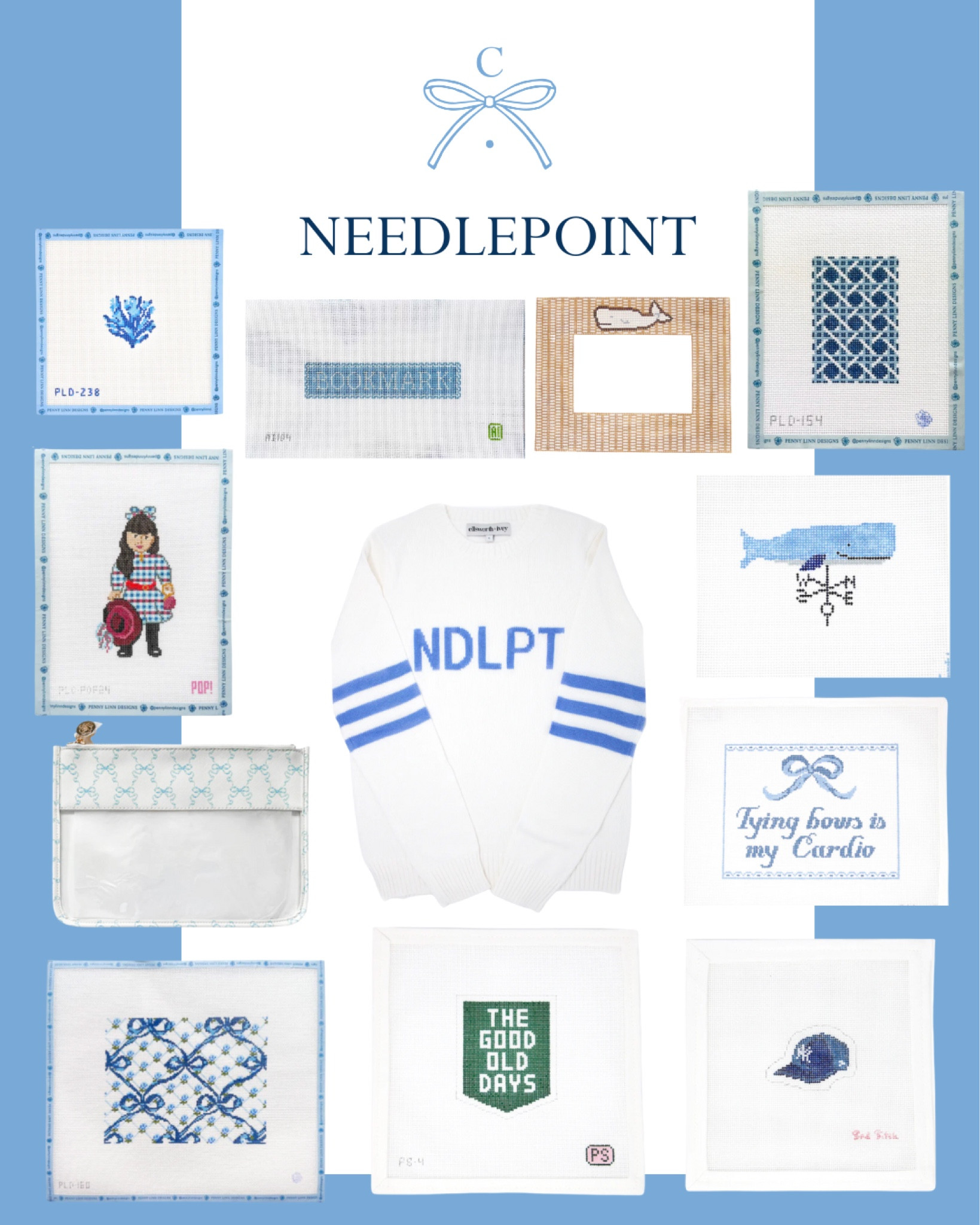 Fun needlepoint finds! 