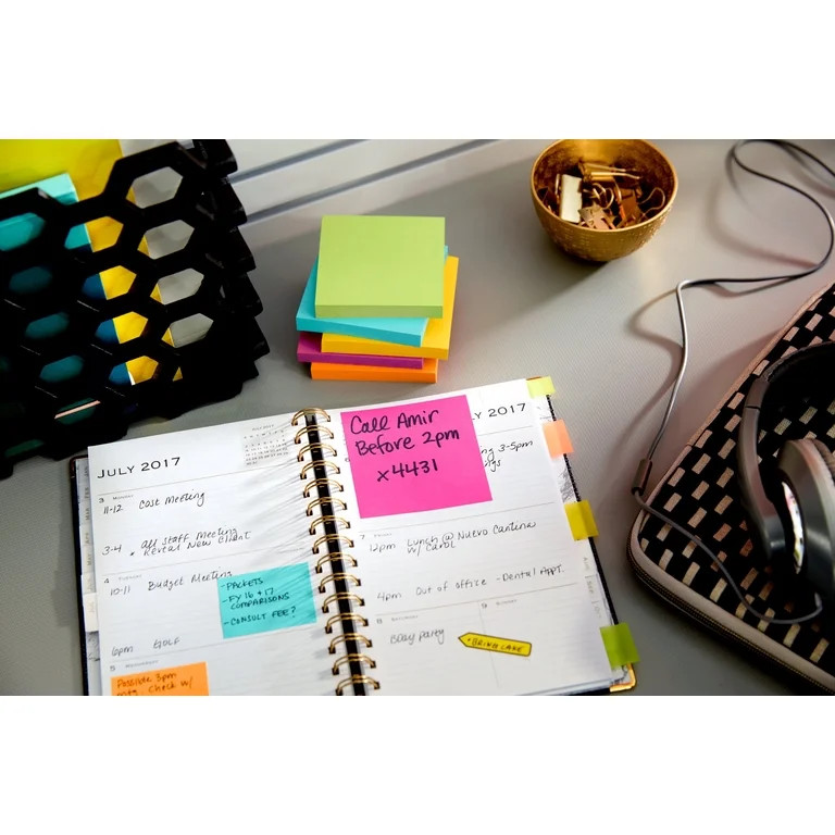 Post-it Notes, 3" x 3", Assorted Bright Colors, 16 Pads - Walmart.com | Walmart (US)