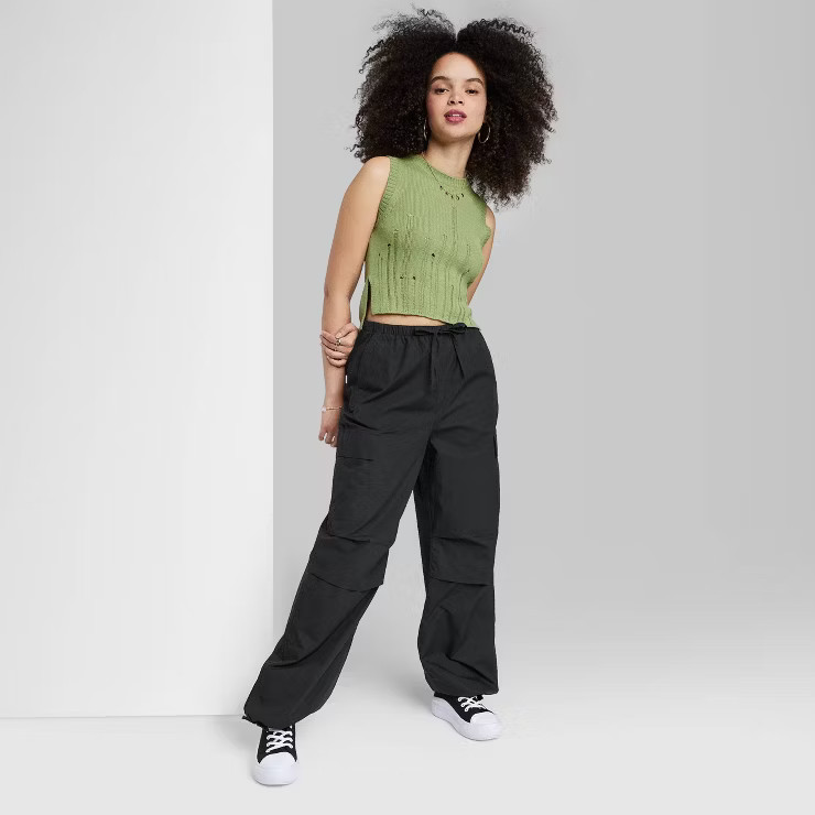 Women's Low-Rise Parachute Cargo Pants - Wild Fable™ | Target
