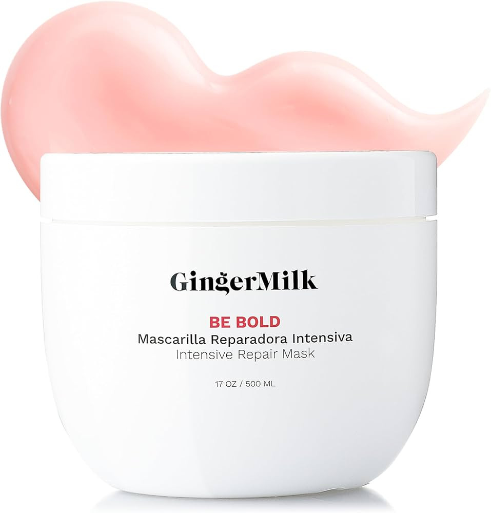 Ginger Milk Natural Care Intensive Repair Hair Mask for Dry / Damaged Hair due to Coloring, Chemi... | Amazon (US)