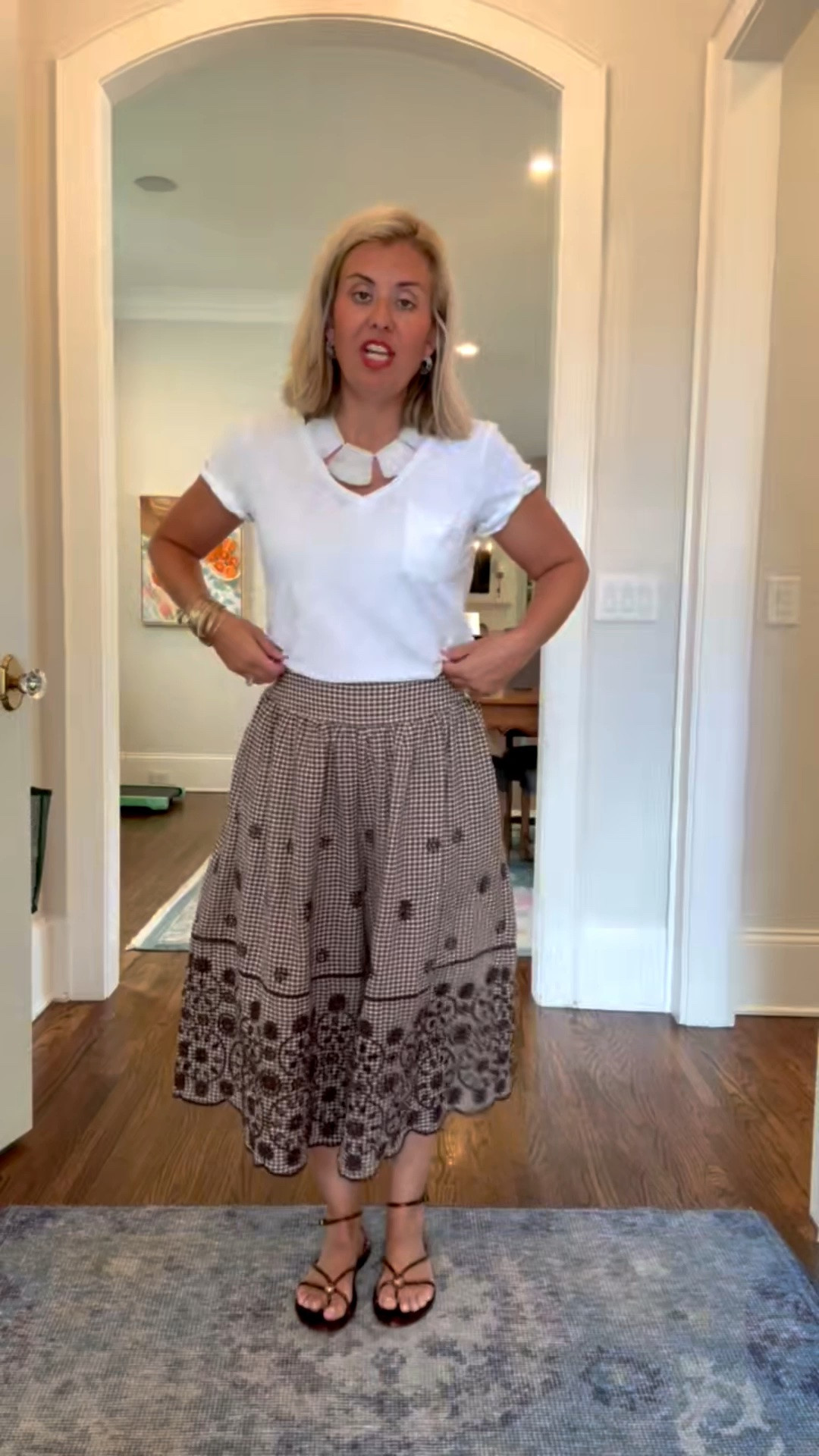 Everyone needs a great white tee. The Quinn tee is everyone approved and I totally dress it up and down. I’m in xs in tee & pants and 8 sandal tts.

#LTKdayinmylife #LTKOver40 #LTKPetite