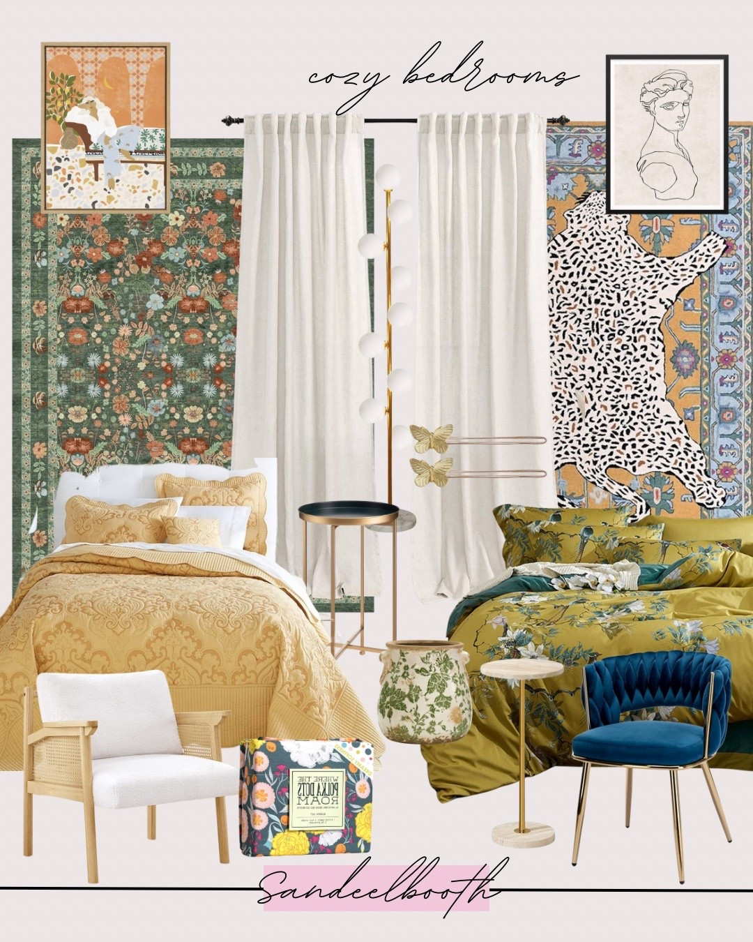 Cozy, colorful, Anthropologie inspired bedrooms on a budget 

#LTKStyleTip #LTKHome #LTKFindsUnder100
