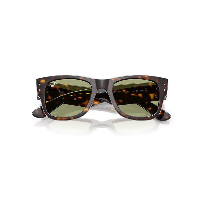 Ray-Ban Mega Wayfarer Summer Capsule Sunglasses Havana Frame Green Lenses 51-21 | Ray-Ban (US)