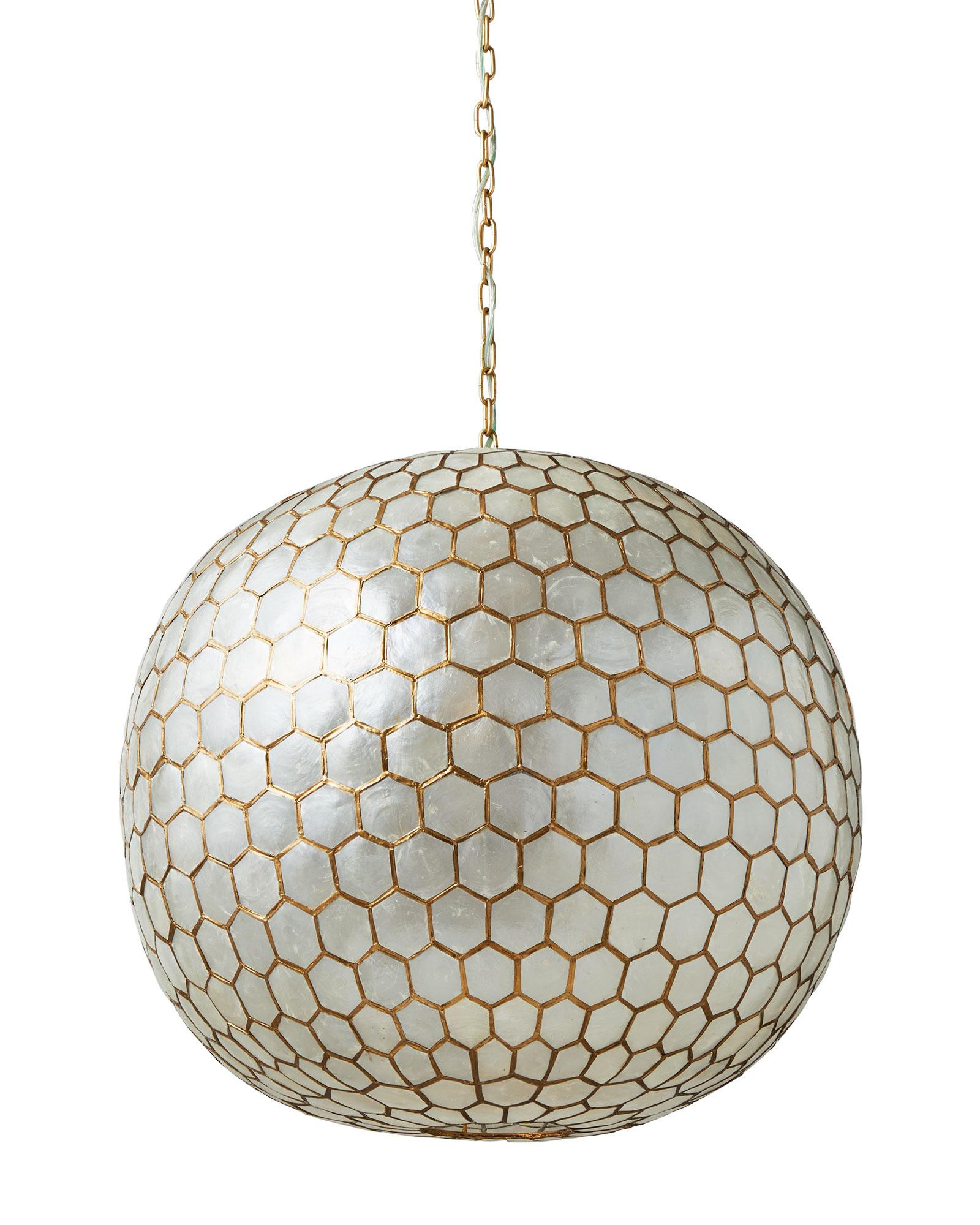 Capiz Honeycomb Pendant | Serena and Lily