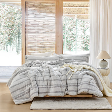 Cozzzzzzzzzzzzzzzzy - Coma Inducer® Oversized Comforter Set - Glacier Gray Stripe | Coma Inducer