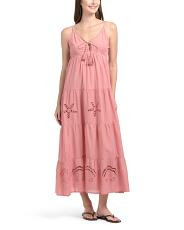 Nanni Seashell Tiered Cover-up Maxi Dress | TJ Maxx