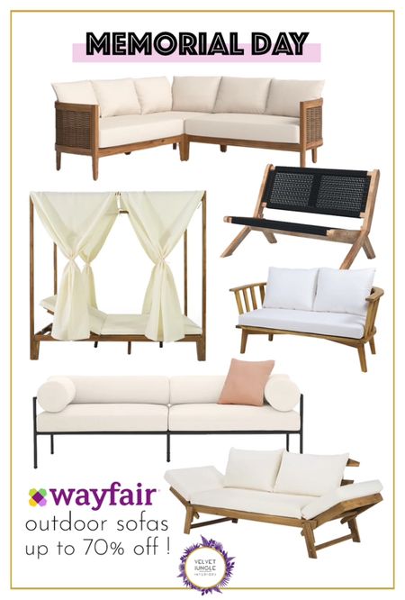 Let’s take this party outside 🥳
Memorial Day deals are the perfect time to get your outdoors ready ! Check out these gorgeous sofa and larger seating options on sale this weekend at Wayfair - up to 70% off !! 😍

#memorialday #furniture #outdoorseating  

#LTKsale #LTKsummer #LTKhome