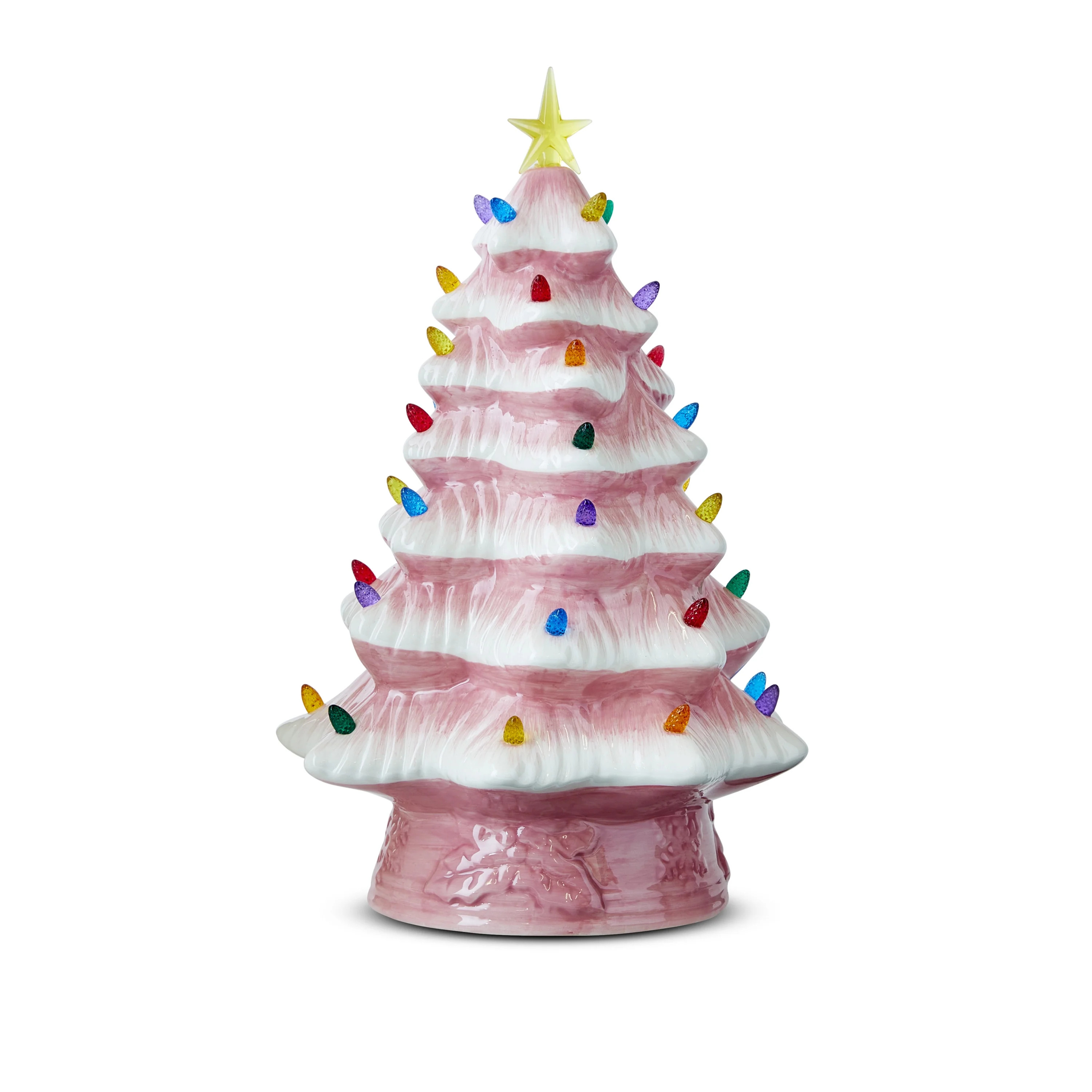 Mr. Christmas 15-inch Pink Nostalgic Ceramic Tree | Walmart (US)