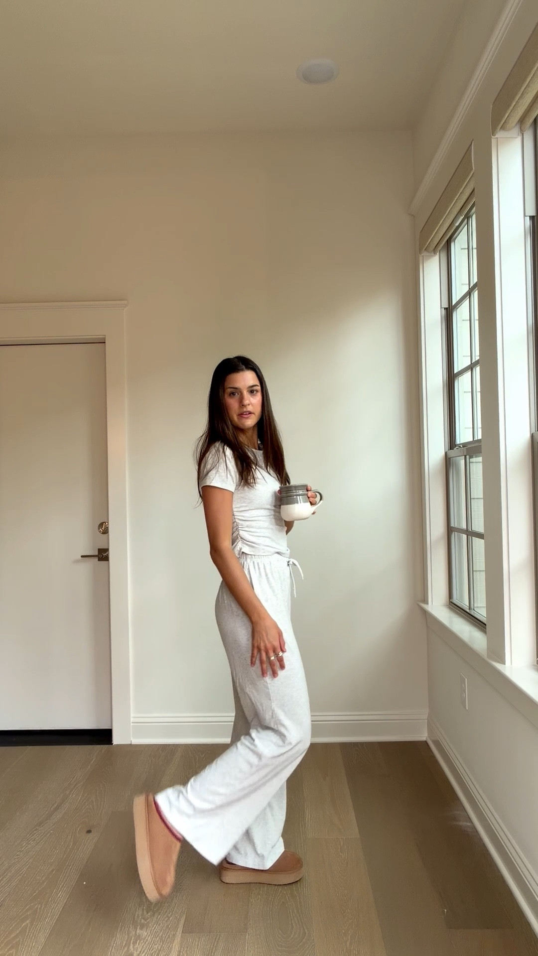 amazon matching set !! comes in many o lots & also a long sleeve top but love the ruching on the side of the tshirt - perf for WFH, travel outfit




airport, mating set, travel fit, ootd, sweat suit, sweat set

#LTKTravel #LTKmorningroutine #LTKvlog