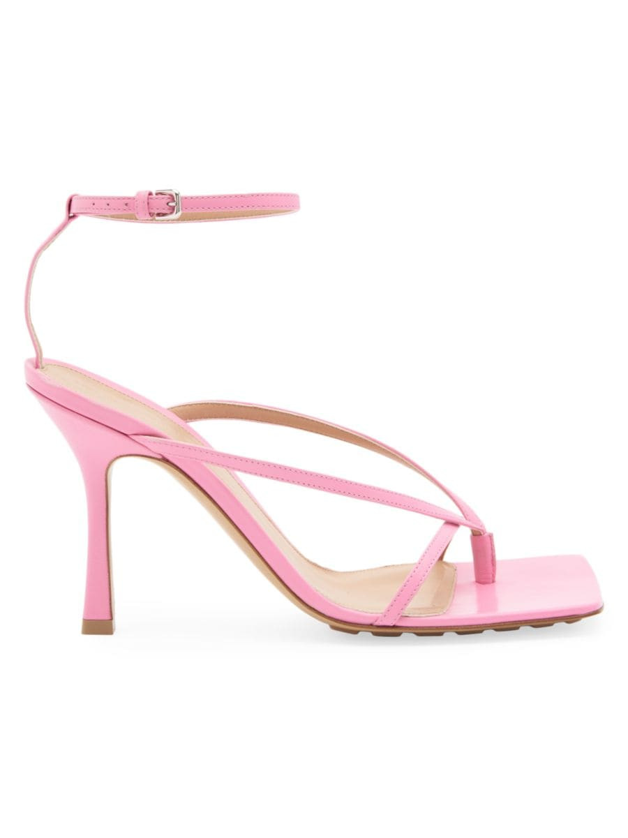 Stretch Leather Sandals | Saks Fifth Avenue