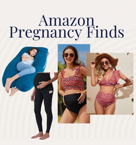 Amazon has some surprisingly good things for pregnancy. I love this pregnancy pillow and these maternity leggings (they have pockets!). I also actually like these maternity swim suits, there are so many ugly ones out there but these are so cute and fit great. 

#LTKswim #LTKFind #LTKbump