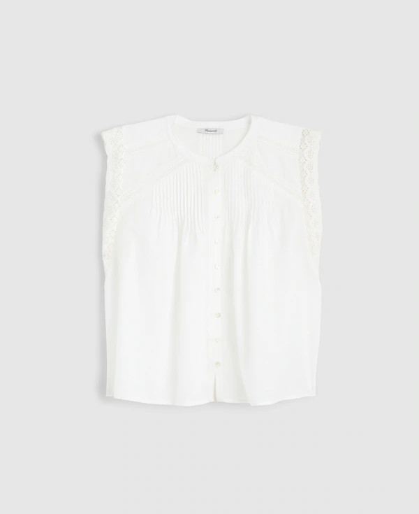 Lace-Trim Sleeveless Top | Madewell