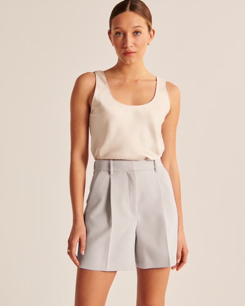 Women's Ultra High Rise Tailored Short | Women's Matching Sets | Abercrombie.com | Abercrombie & Fitch (US)
