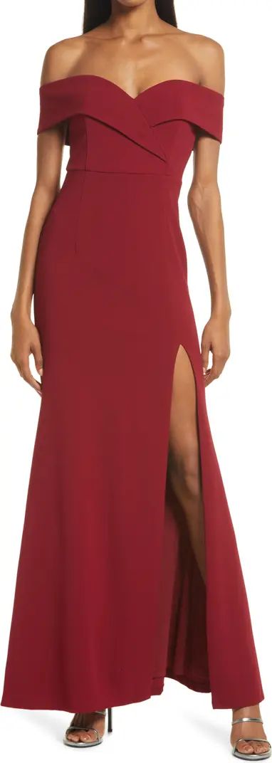 Song of Love Off the Shoulder Knit Gown | Nordstrom