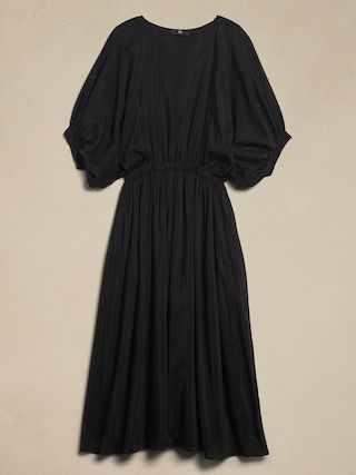 Eliana Cotton-Silk Dress | Banana Republic (US)