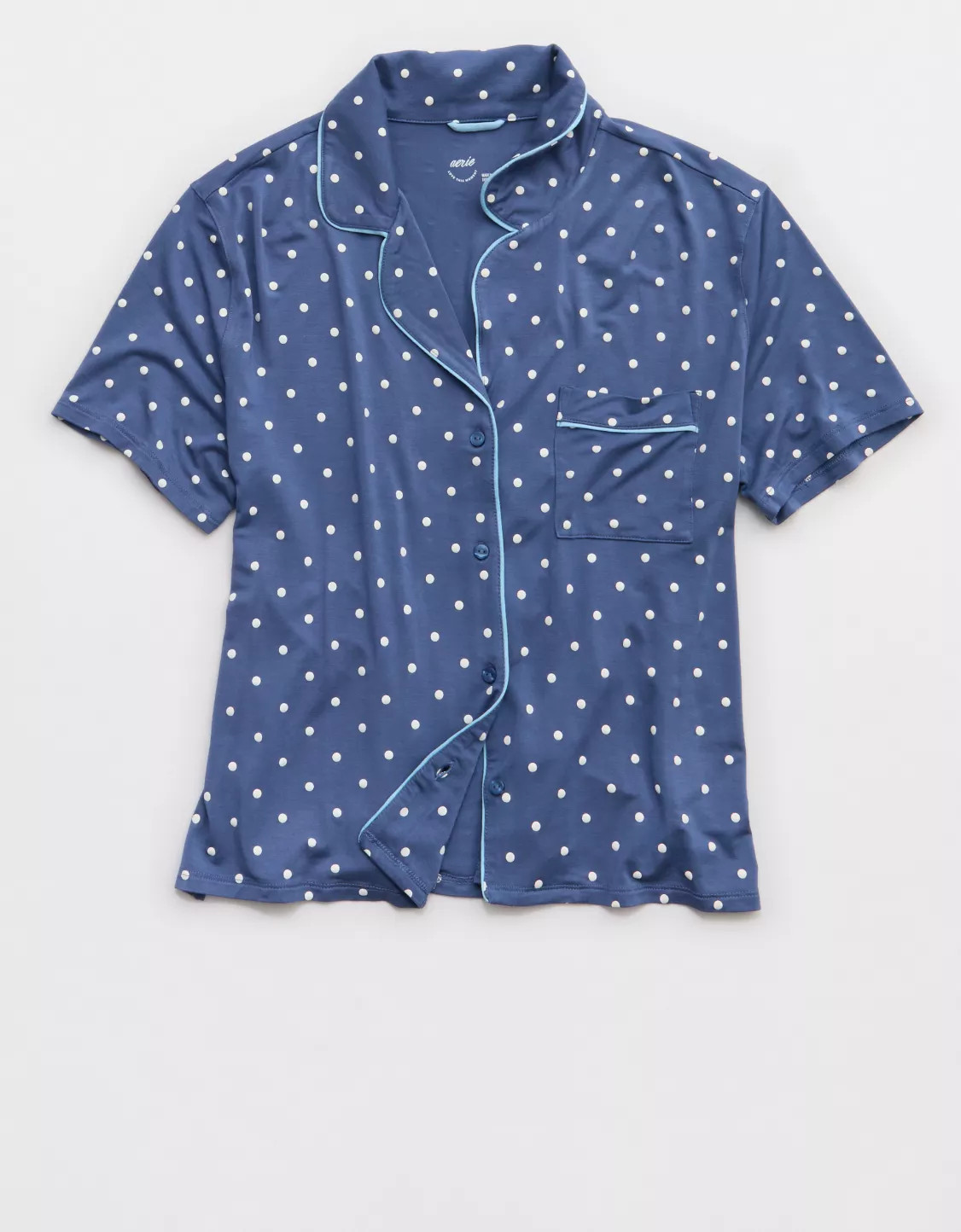 Aerie Real Soft® Short Sleeve Pajama Shirt | American Eagle Outfitters (US & CA)