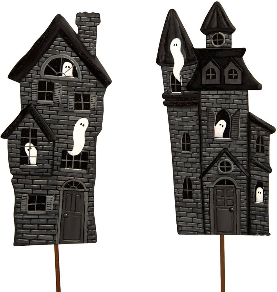 The Roundtop Collection Haunted Houses Sm, S/2 | Amazon (US)