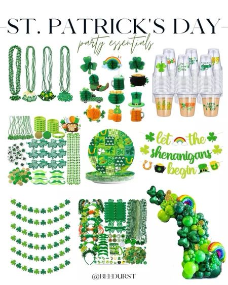 St Patrick’s Day party decor, St Patrick’s Day party essentials, St Patrick’s day banner, St Patrick’s day balloons, St Patrick’s day cups, St Patrick’s day plates, St Paddy’s party decor

#LTKhome #LTKparties #LTKSeasonal