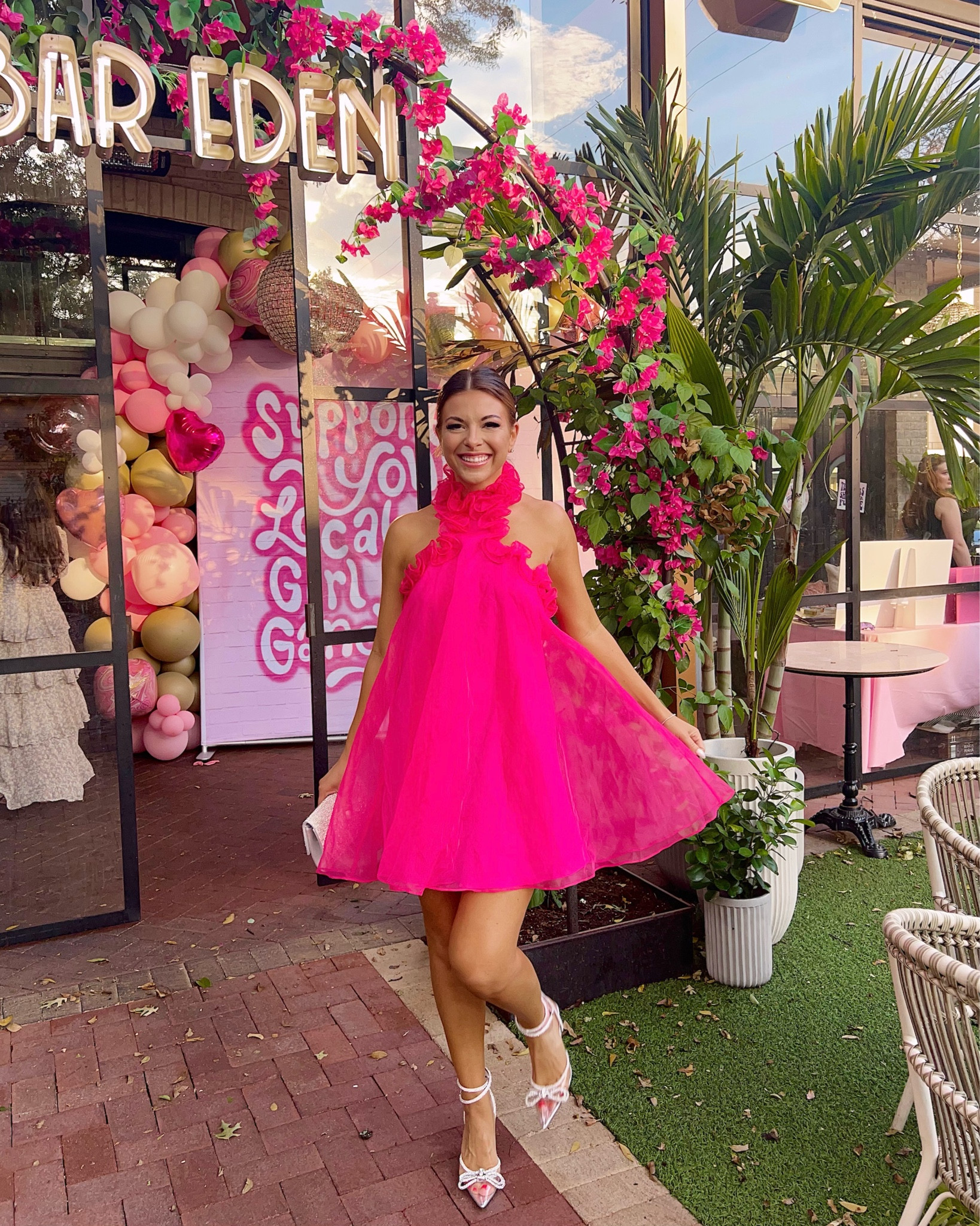 Dinner party outfit ideas poofy dress pink dress 

#LTKshoecrush #LTKunder100 #LTKunder50