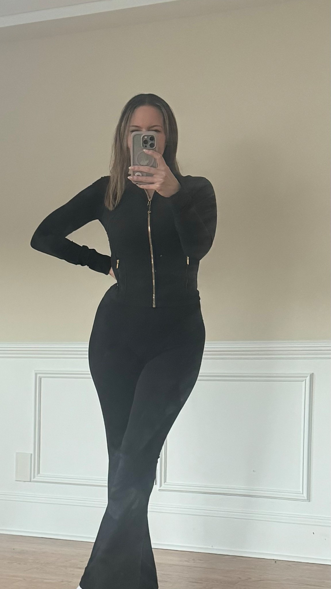 My favorite workout combo - lululemon define jacket with gold zipper and lululemon groove flare pants 

#LTKActive #LTKfitnessgoals #LTKTall