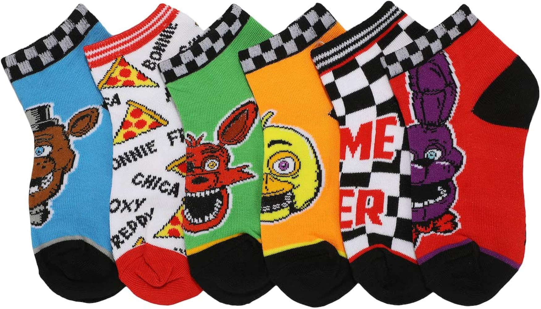 Five Nights at Freddys Horror Video Game Youth 5-Pack Ankle Socks | Amazon (US)
