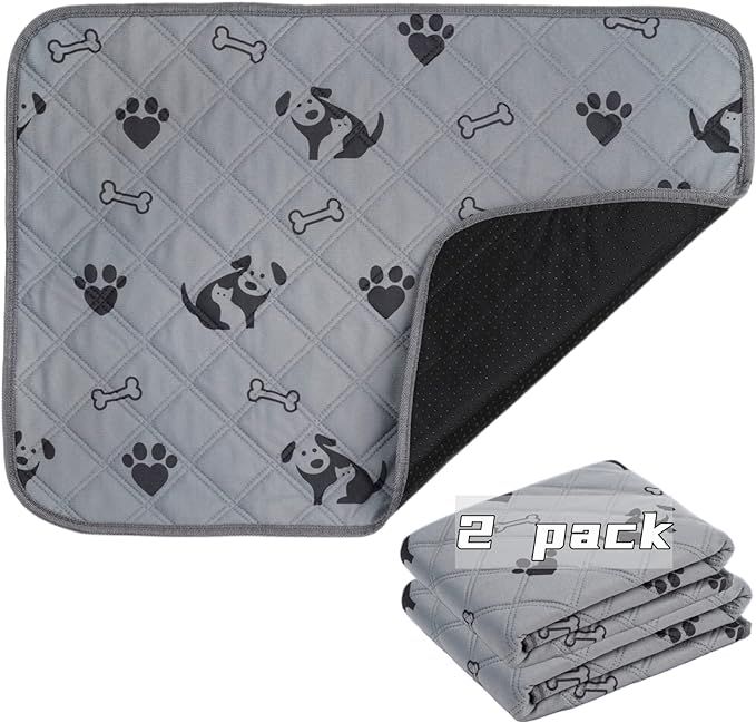 Washable Dog Pee Pads,Reusable Dog Pee Pads,Super Absorbent Washable Dog Training Pads,Non-Slip P... | Amazon (US)