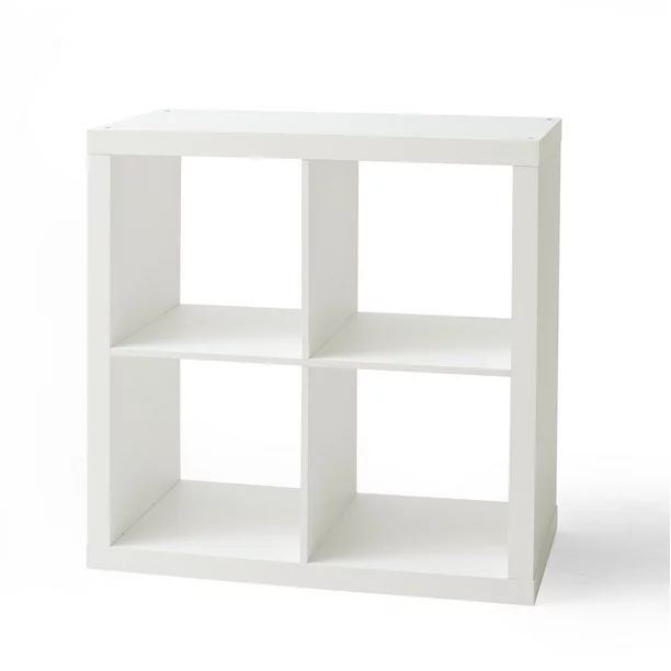 Better Homes & Gardens 4-Cube Storage Organizer, White Texture - Walmart.com | Walmart (US)
