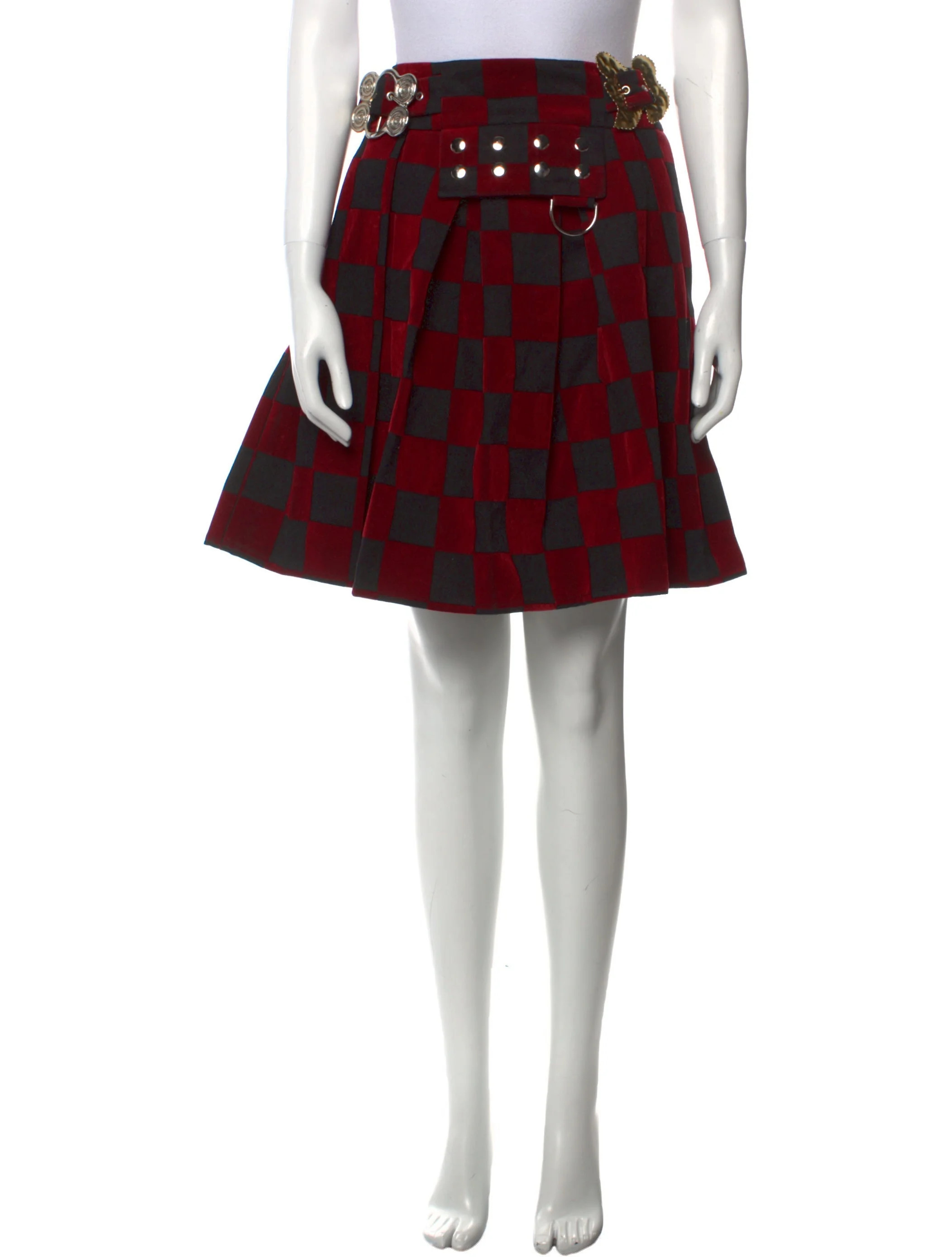 Plaid Print Knee-Length Skirt | The RealReal