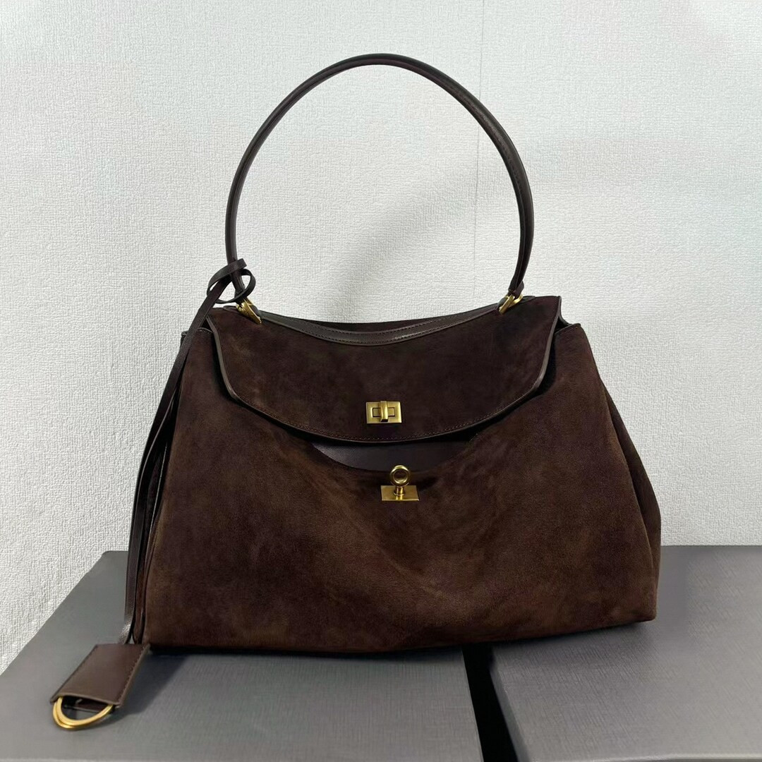 Suede Leather Tote Bag, Minimalist Tote Bag, Leather Shoulder Bag - Etsy | Etsy (US)