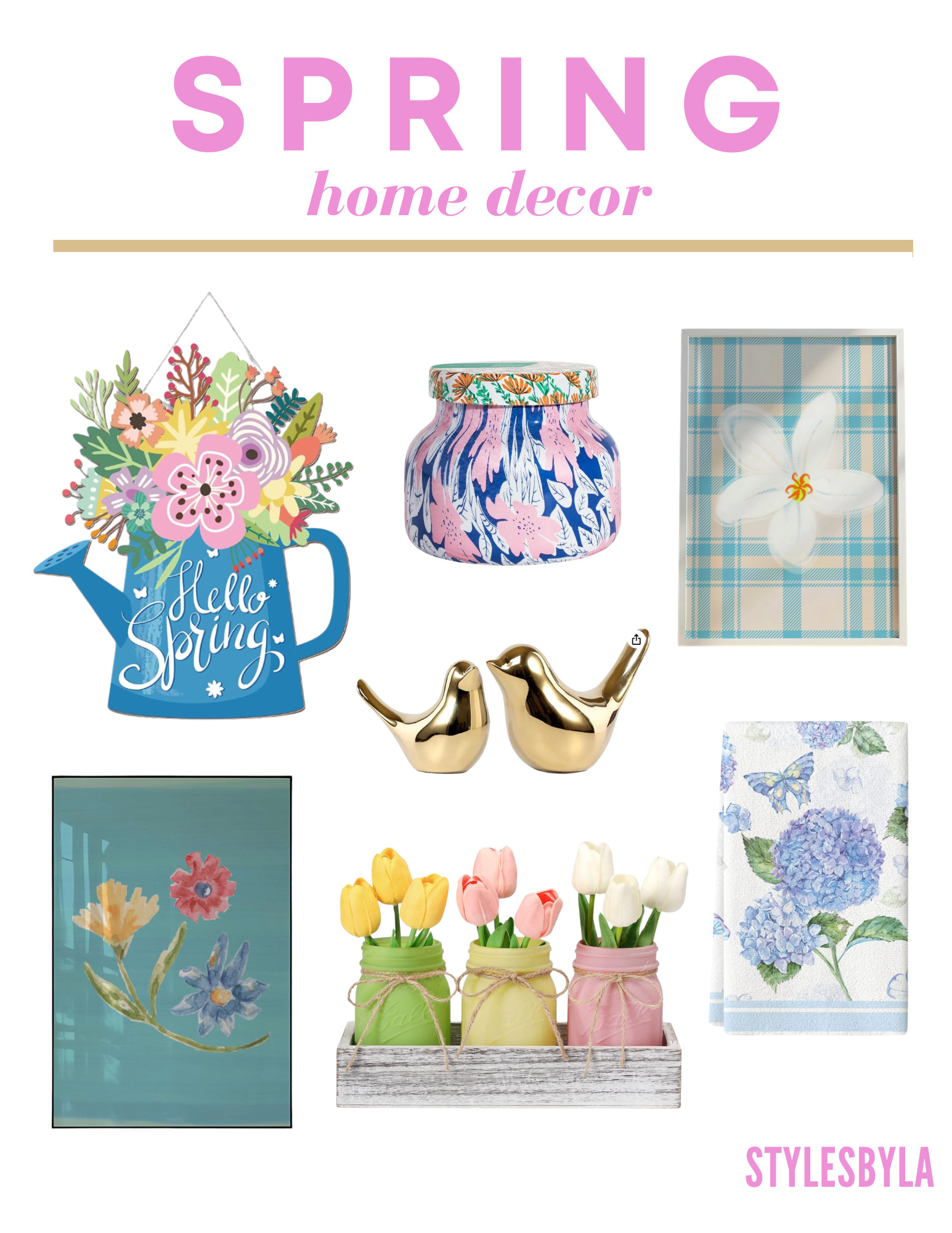 "Spring is in the air and so is fresh home decor! 🌸✨ From vibrant wall art to charming door accents, these pieces are the perfect way to refresh your space for the season. 🌿🏡 Which piece is your favorite? #SpringHomeDecor #HomeInspo #WallArt #DoorDecor #LTKStyle" 

 #LTKSeasonal #LTKHome #LTKFindsUnder50