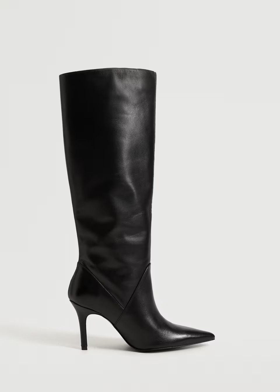High heel leather boot | MANGO (US)