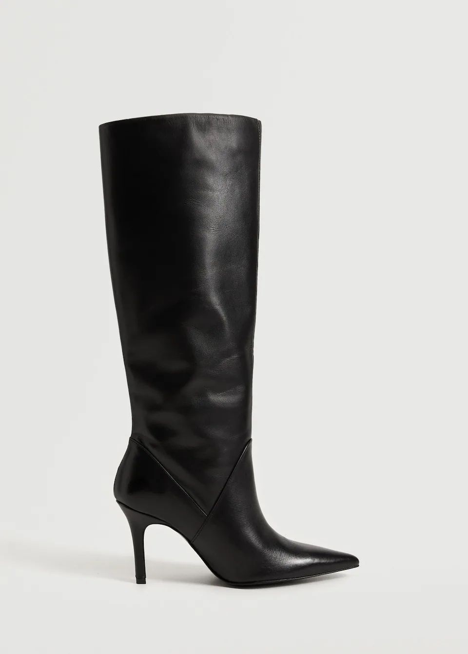 High heel leather boot | MANGO (US)