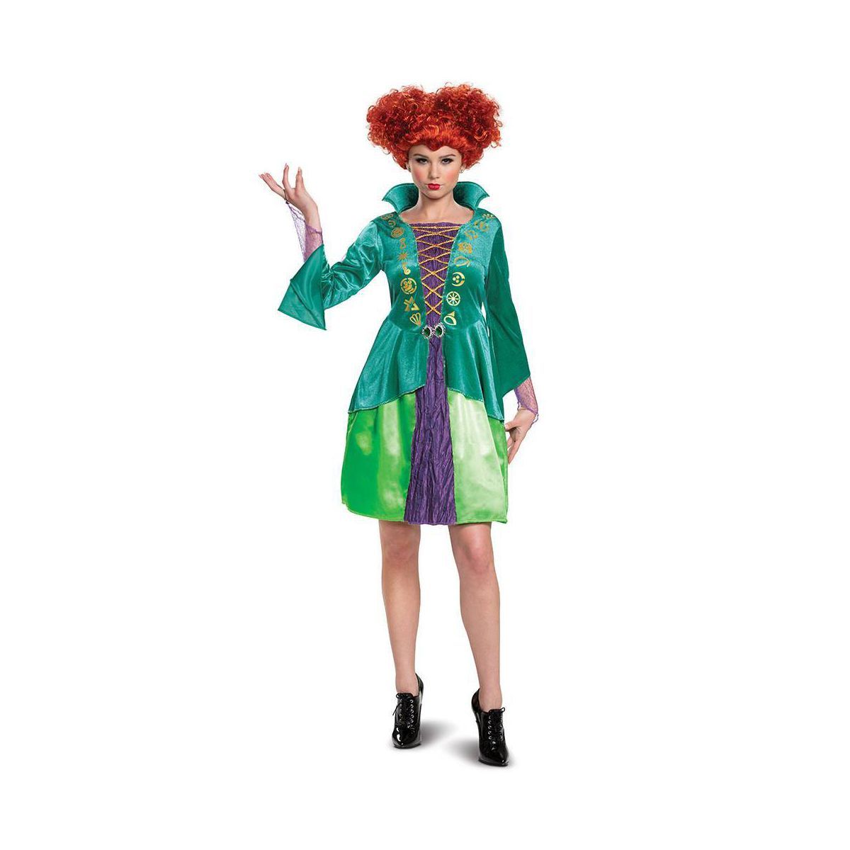 Adult Disney Hocus Pocus Winifred Sanderson Halloween Costume Dress L (12-14) | Target