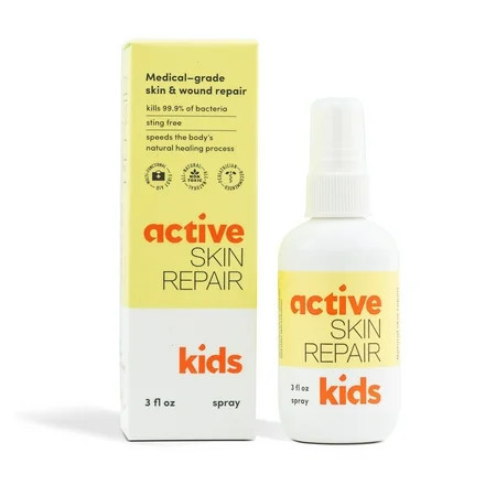 Active Skin Repair Kids First Aid Spray - Non-Toxic & Natural Kids First Aid Spray for Minor Cuts, Wounds, Scrapes, Rashes, Sunburns, and Other Skin Irritations (3oz Spray) | Walmart (US)
