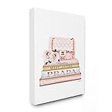 Stupell Industries Pink Purse Gold Bookstack Glam Fashion Watercolor Design, Designed by Amanda Gree | Amazon (US)