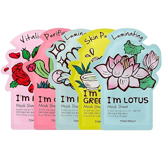 TONYMOLY I’m Real Sheet Mask Gift Set, Korean Skincare Face Masks for Hydrating & Soothing Skin... | Amazon (US)