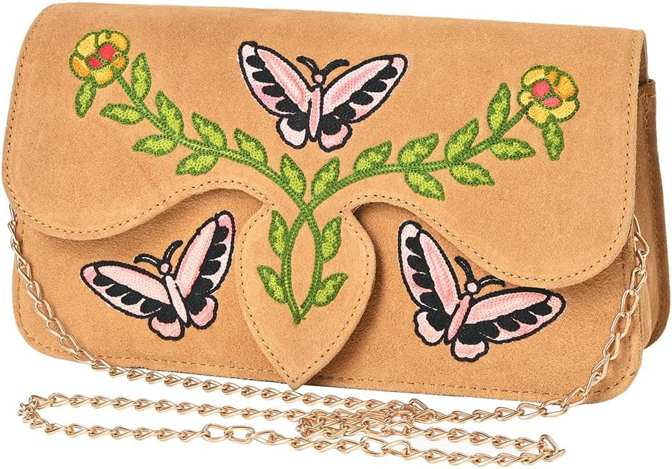American Darling Rodeo Embroidered Suede Crossbody Bag Cowboy Gold Chain Strap | Amazon (US)