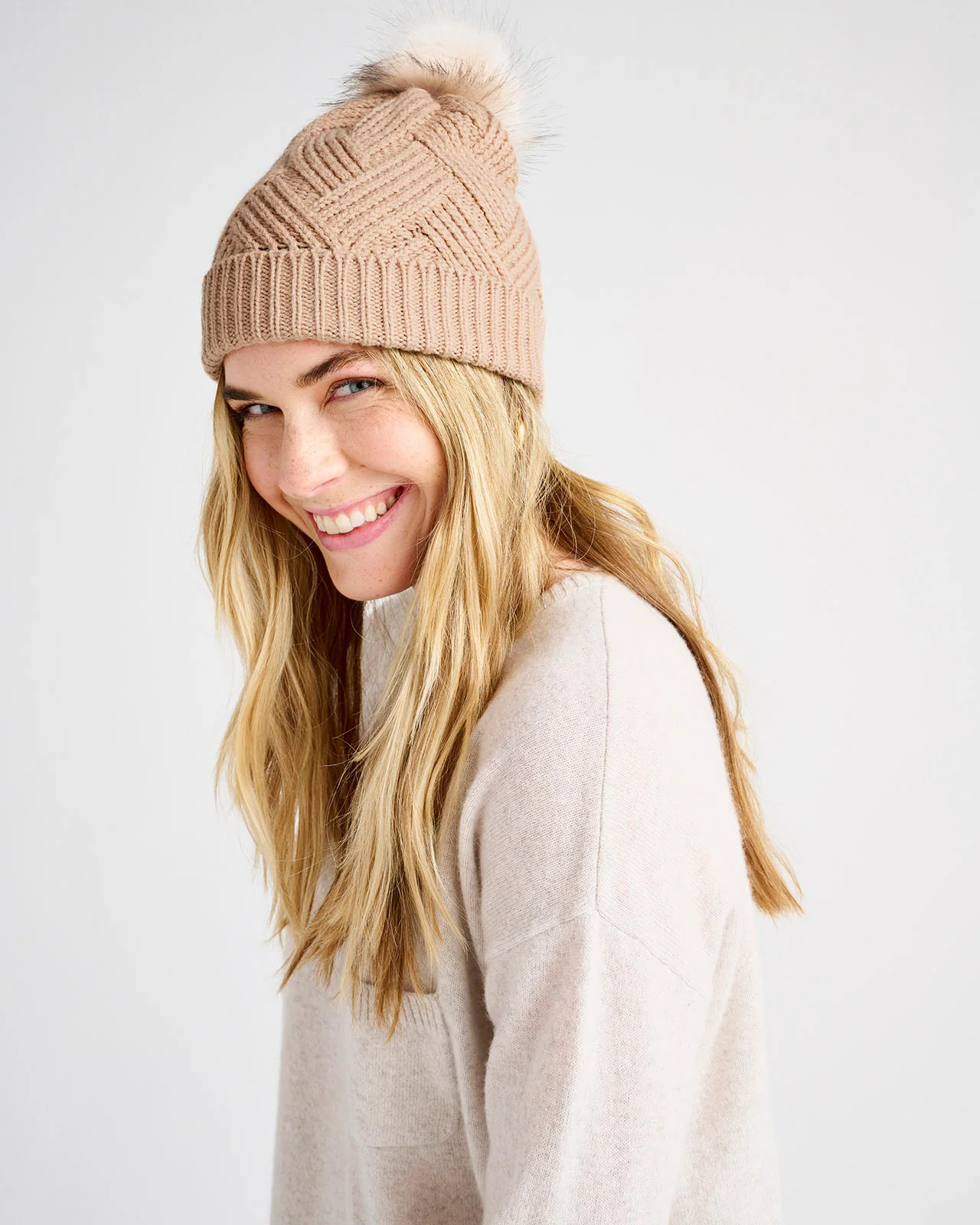 Champagne Pom Beanie | Splendid