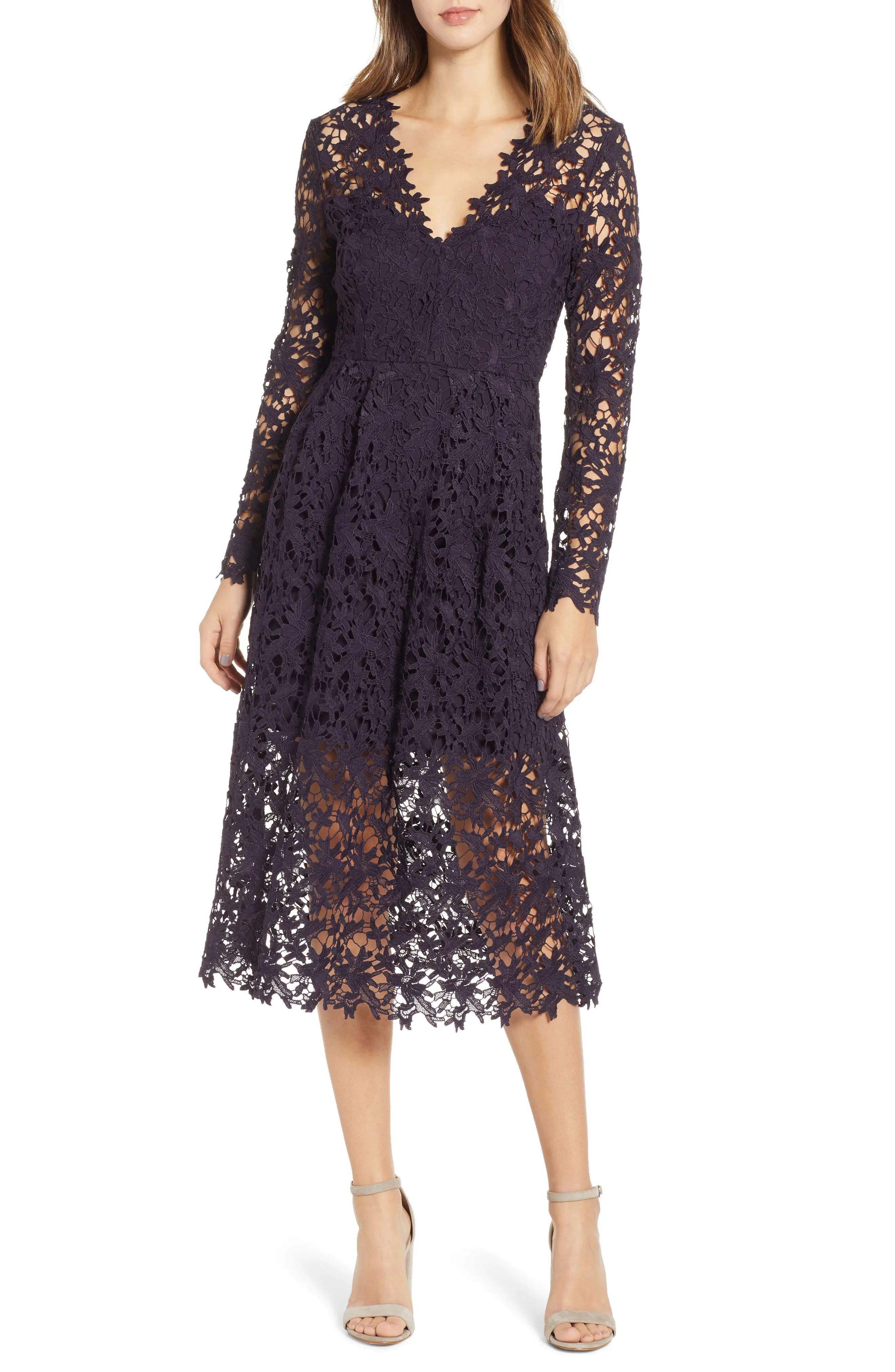 ASTR the Label Lace Midi Dress | Nordstrom