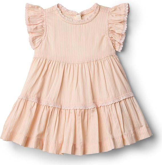 Amazon Essentials x Sofia Grainge Toddlers and Baby Girls' Woven Ruffle Sleeve Dress | Amazon (US)