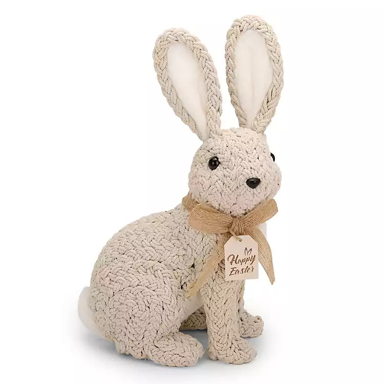 Beige Woven Bunny, 13 in. | Kirklands