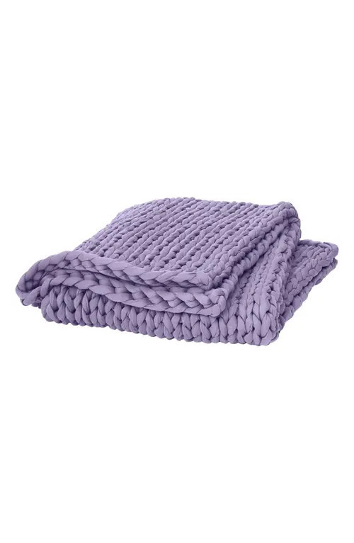 Bearaby Tree Napper Weighted Knit Blanket in Sweet Lavender at Nordstrom, Size 15 Lb. | Nordstrom